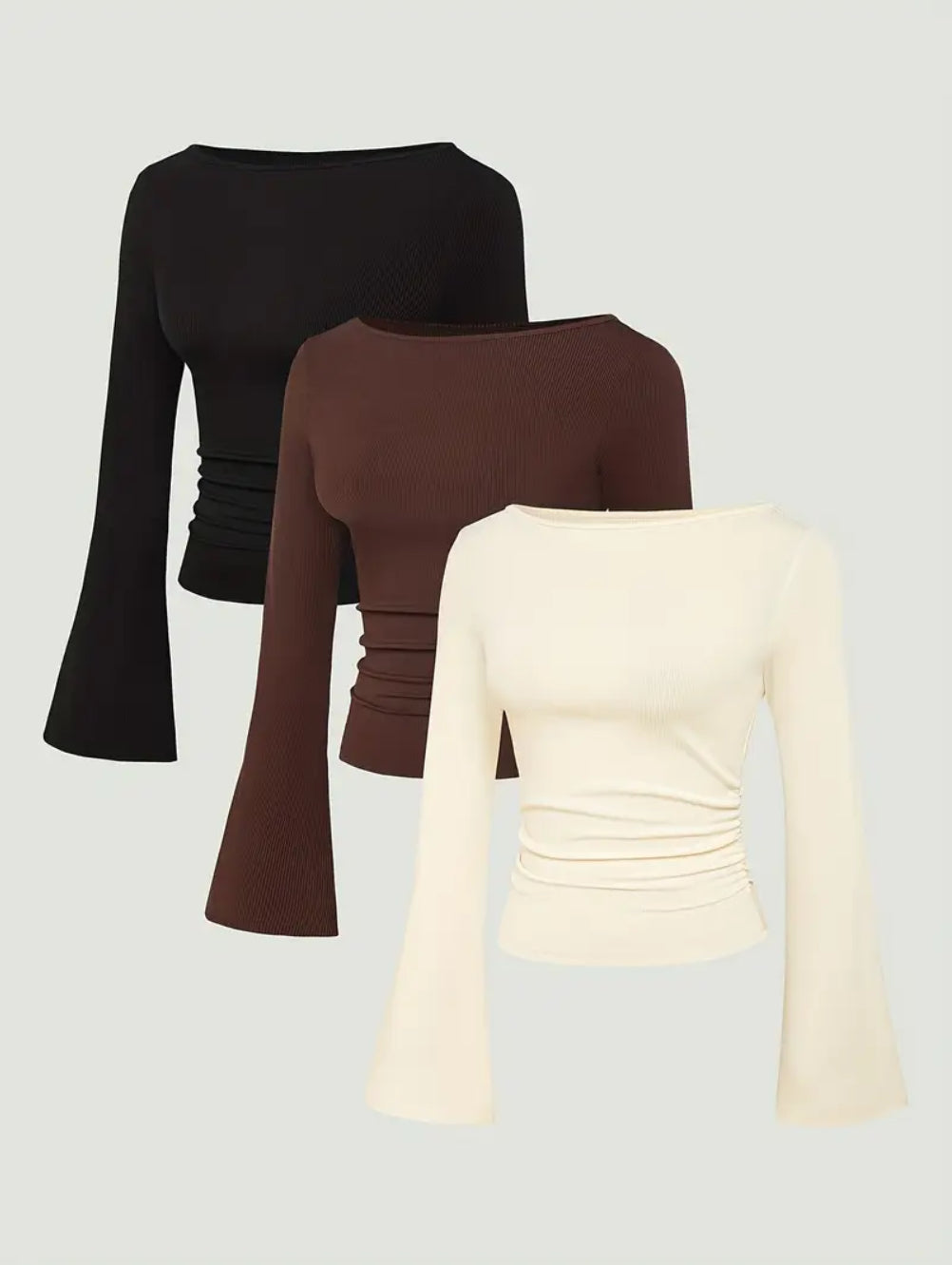 3 Adet Uzun Kollu Tişört