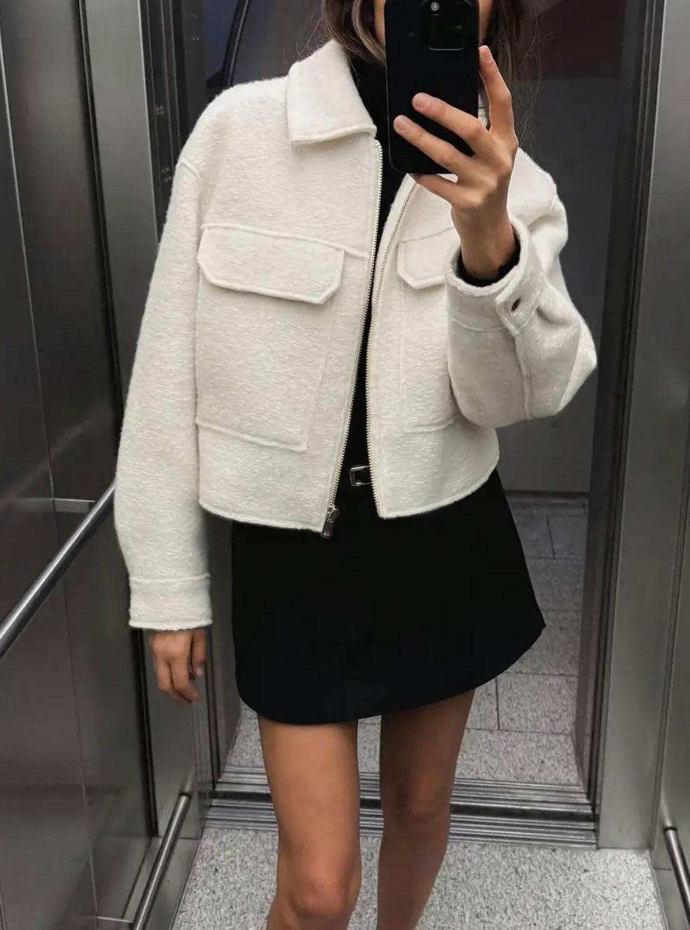 Cepli Sonbahar Kış Ceketi